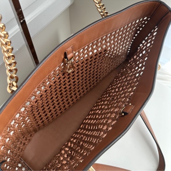 Michael Kors Large woven braided tote shoulder bag chain straps - Picture 9 of 9